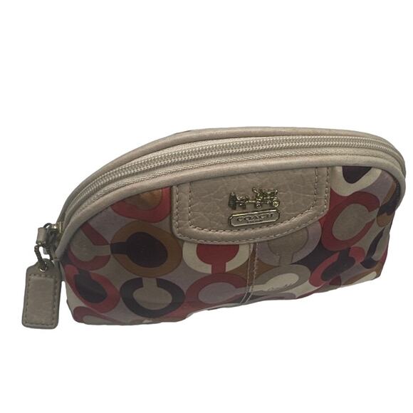 COACH Signature Canvas Make up / Cosmetic Case - Picture 3 of 8